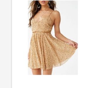 Cheetah print spaghetti dress